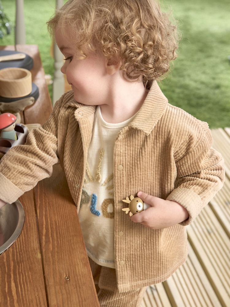 Mamas & Papas Cord Brown Shacket - Image 9 of 9 Mamas & Papas Cord Brown Shacket - Image 9 of 9