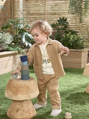 Mamas & Papas Cord Brown Shacket - Image 7 of 9