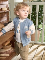 Mamas & Papas Blue Baseball Jacket - Image 1 of 6
