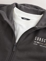 Black Hoodie Tank and T-Shirt Set (3-16yrs) - Image 4 of 8