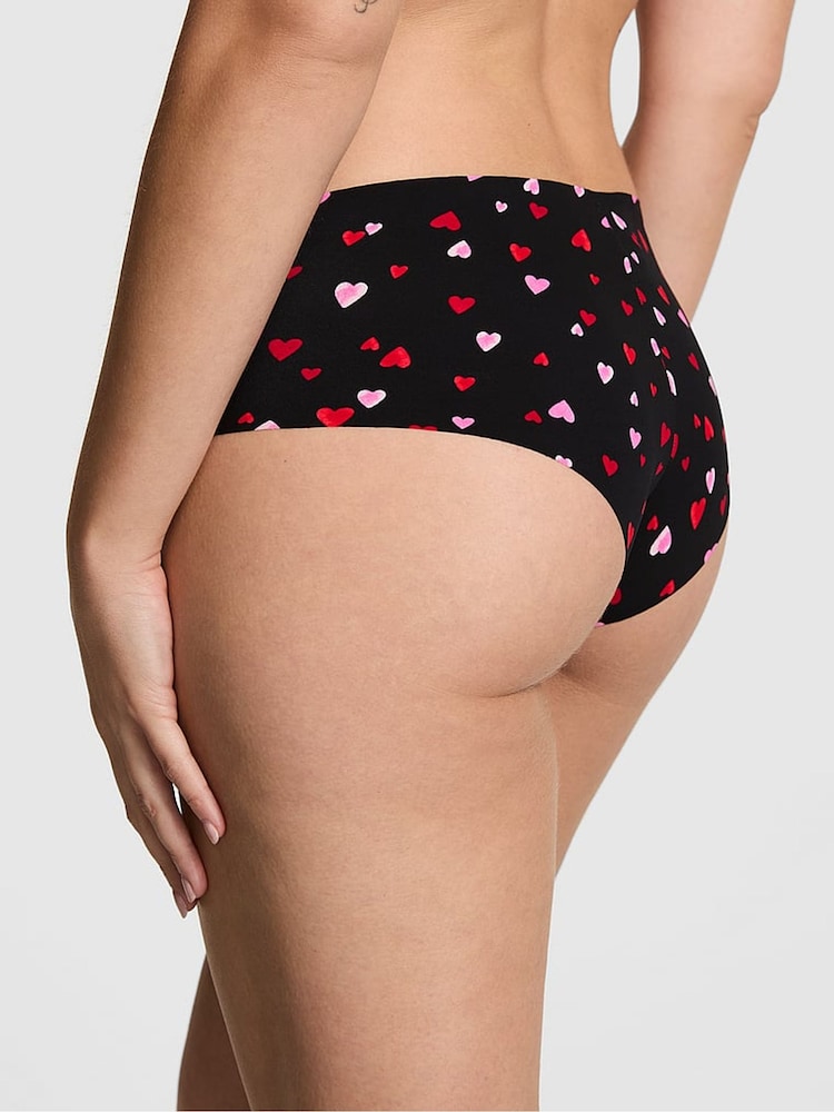 Victoria's Secret PINK Black Heart Print Cheeky No Show Knickers - Image 2 of 2
