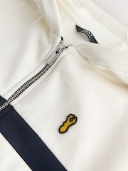 Marinen - Fargeblokking Zip Through Hettegenser (3-16år) - Bilde 3 av 4