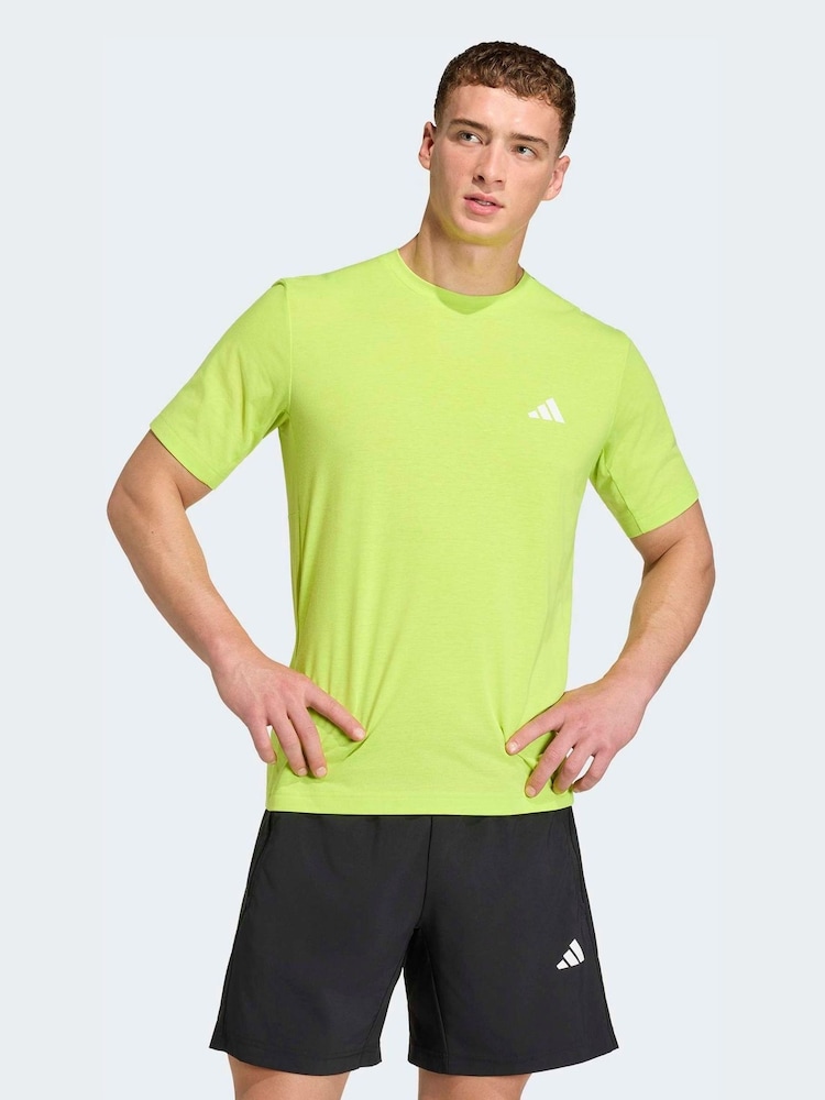 adidas Green Workout Essentials Feelready T-Shirt - Image 1 of 5 adidas Green Workout Essentials Feelready T-Shirt - Image 1 of 5