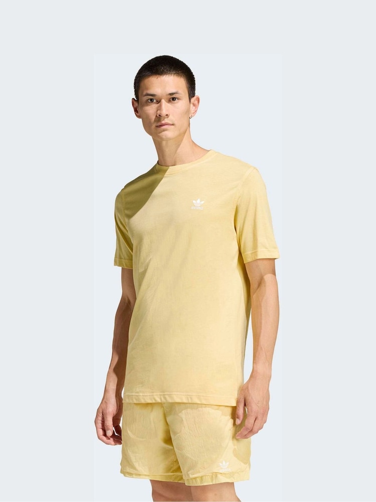 adidas Originals Orange Trefoil Essentials T-Shirt - Image 1 of 6