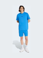 adidas Blue All Szn French Terry Shorts - Image 3 of 6