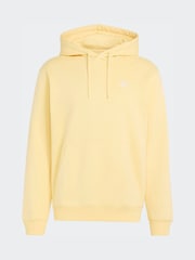 צהוב - adidas originals קפוצ'ון בייסיק בגזרה רפויה בעיטור לוגו תלת-עלים - תמונה 6 מתוך 6