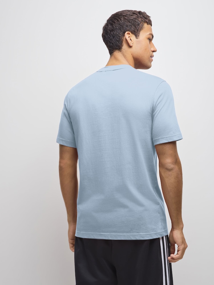 adidas Originals Light Blue Trefoil Essentials T-Shirt - Image 2 of 3
