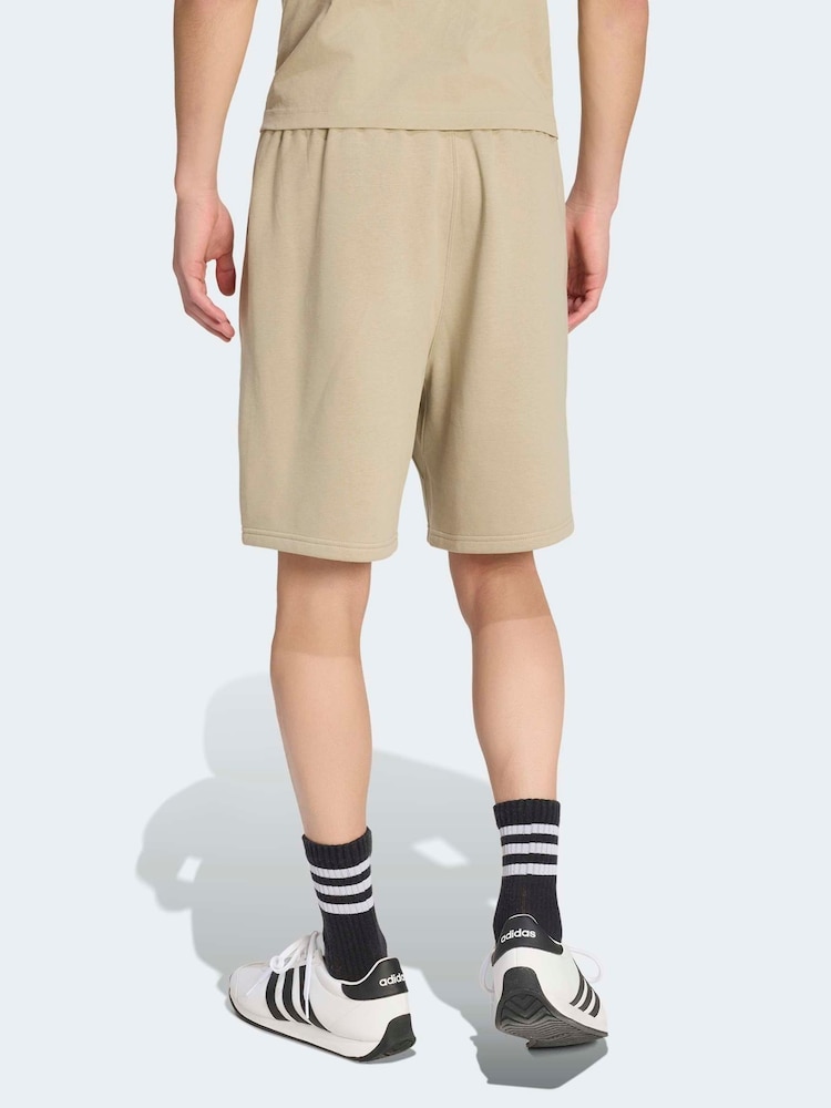 adidas Brown All Szn Fleece Shorts - Image 2 of 6