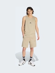 adidas Brown All Szn Fleece Shorts - Image 3 of 6