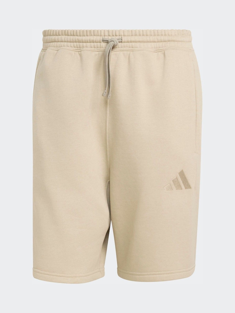 adidas Brown All Szn Fleece Shorts - Image 6 of 6