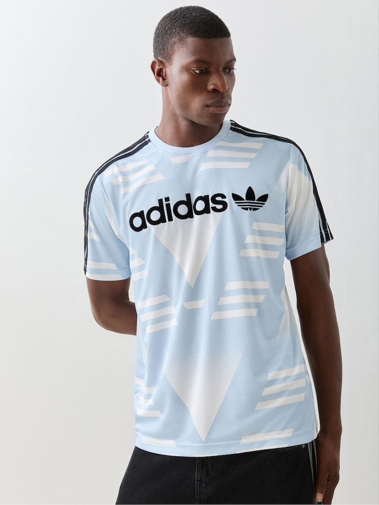adidas Originals White Bruised Banana Loose Sponsored Jersey - Image 1 of 5 adidas Originals White Bruised Banana Loose Sponsored Jersey - Image 1 of 5