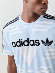 adidas Originals White Bruised Banana Loose Sponsored Jersey - Image 4 of 5