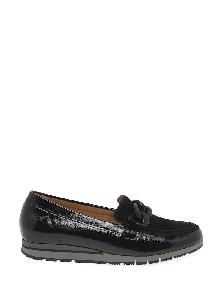 Gabor Womens Bea Black Loafers - Image 1 of 5
