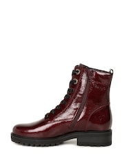 Gabor Womens Red Flamboyant Ankle Boots - Image 2 of 5