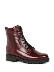 Gabor Womens Red Flamboyant Ankle Boots - Image 3 of 5