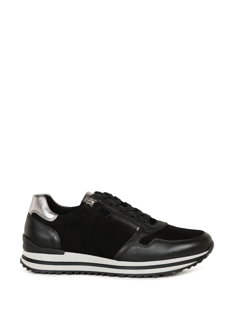 Gabor Womens Nulon Black Trainers - Image 1 of 5