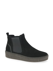 Gabor Womens Lourdes Chelsea Black Boots - Image 3 of 5