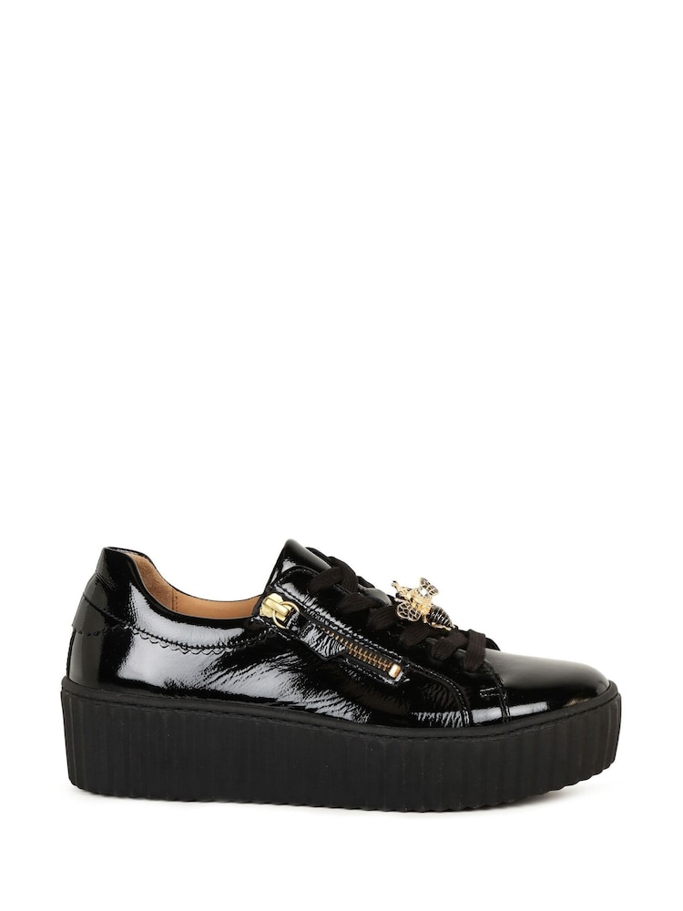 Gabor Womens Dotcom Black Trainers - Image 1 of 5