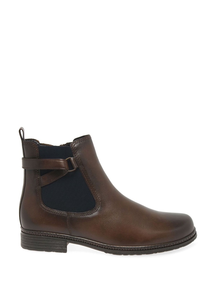 Gabor Womens Nolene Chelsea Brown Boots - Image 1 of 5