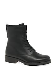 Gabor Womens Hay Lace Up Black Boots - Image 2 of 2