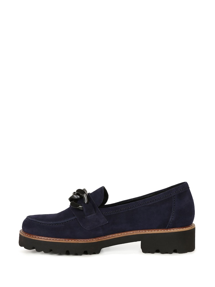 Gabor Womens Blue Squeeze Loafers - Image 2 of 5
