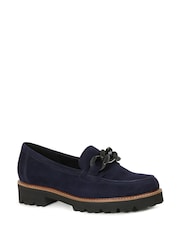 Gabor Womens Blue Squeeze Loafers - Image 3 of 5