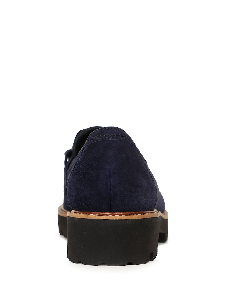 Gabor Womens Blue Squeeze Loafers - Image 5 of 5