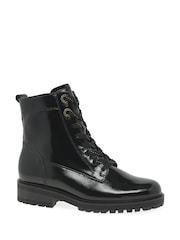 Gabor Womens Flamboyant Ankle Black Boots - Image 3 of 5