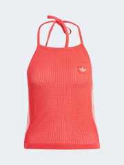 adidas Originals Red Crochet Knit Top - Image 6 of 6