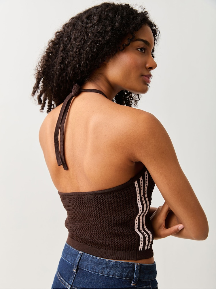 Haut Tricoté Next Taille 6 - Blanc, Sans Manches - Coton - Neuf Sans étiquettes