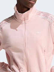 adidas Originals Pink Firebird Lace Track Top - Image 3 of 7