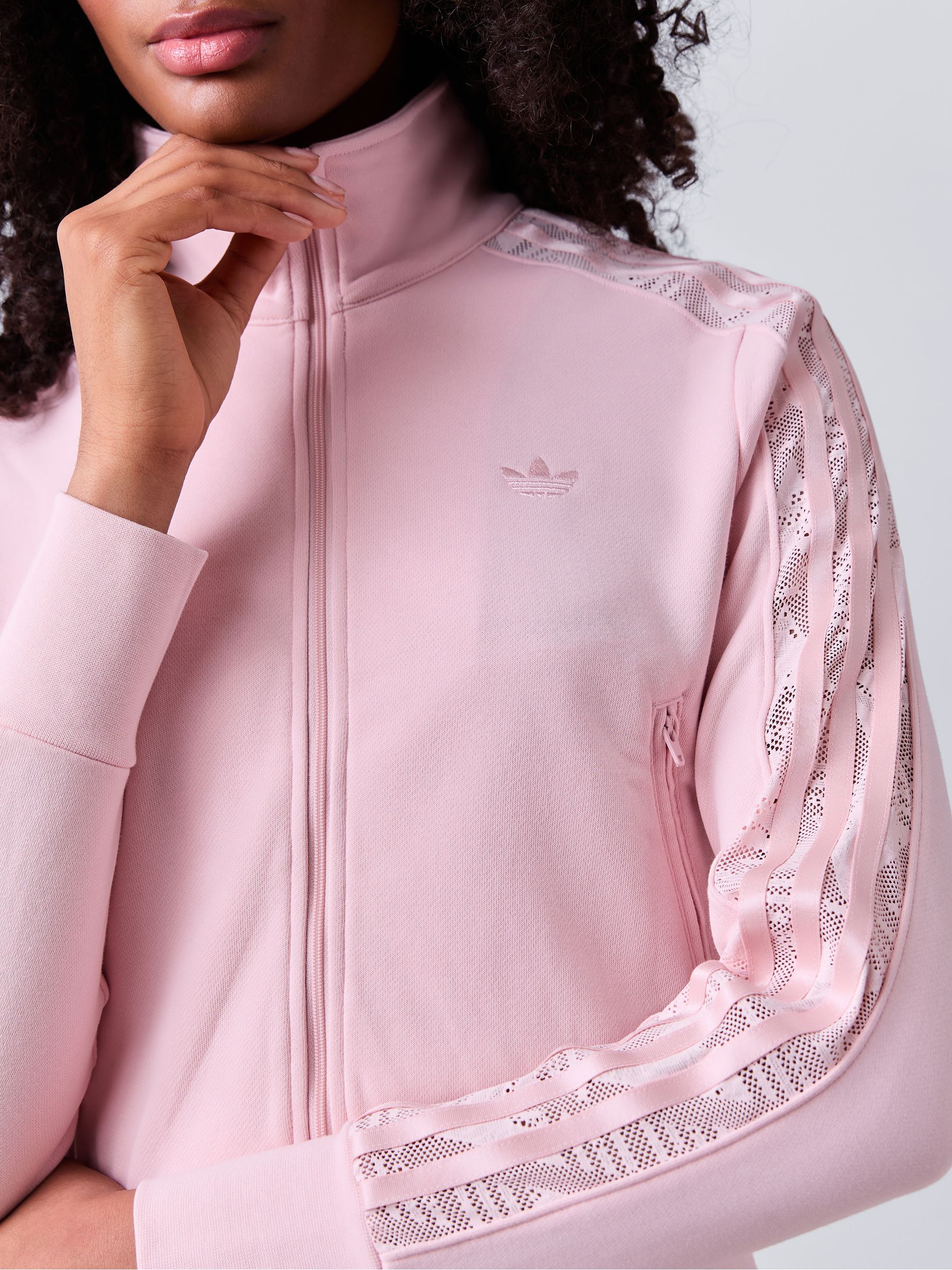 Buy adidas Originals Pink Firebird Lace Track Top from the Next UK