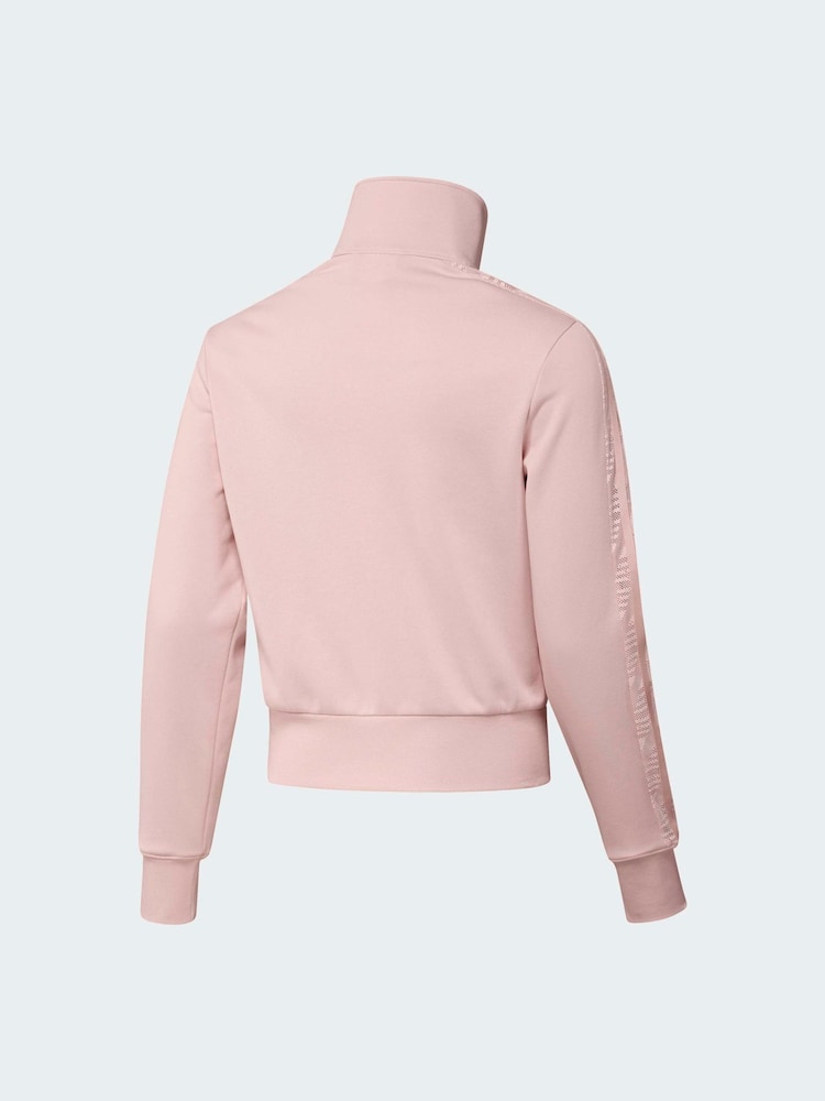 adidas Originals Pink Firebird Lace Track Top - Image 6 of 6