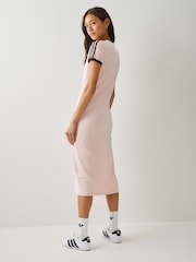 adidas Originals Pink 3 Stripes Dress (Slim) - Image 3 of 4