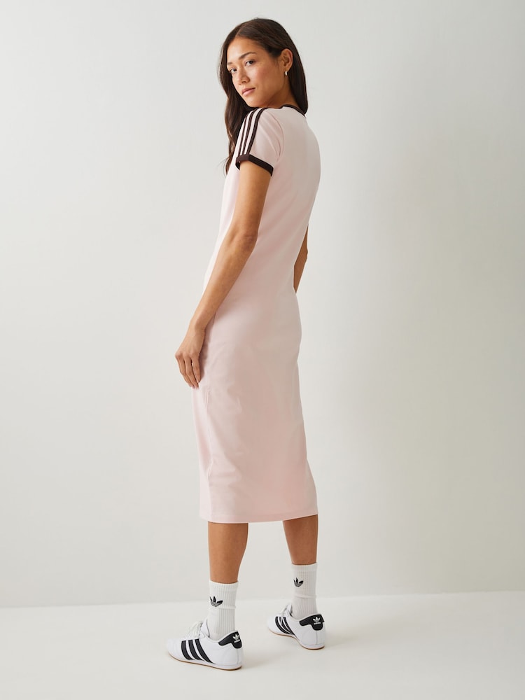 Buy adidas Originals Pink 3 Stripes Dress (Slim) from Next Luxembourg