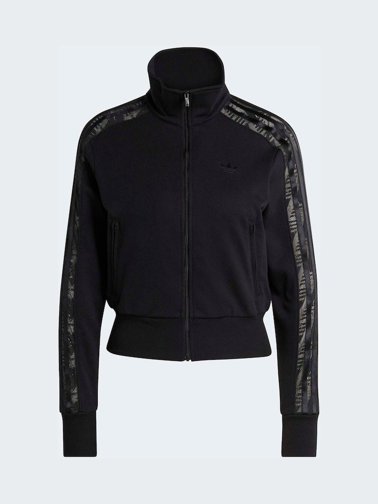 adidas Originals Black Firebird Lace Track Top - Image 5 of 5