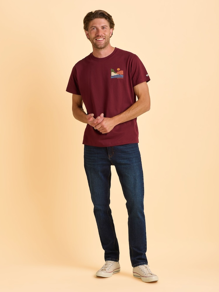 Brakeburn Red Chillington T-Shirt - Image 5 of 5