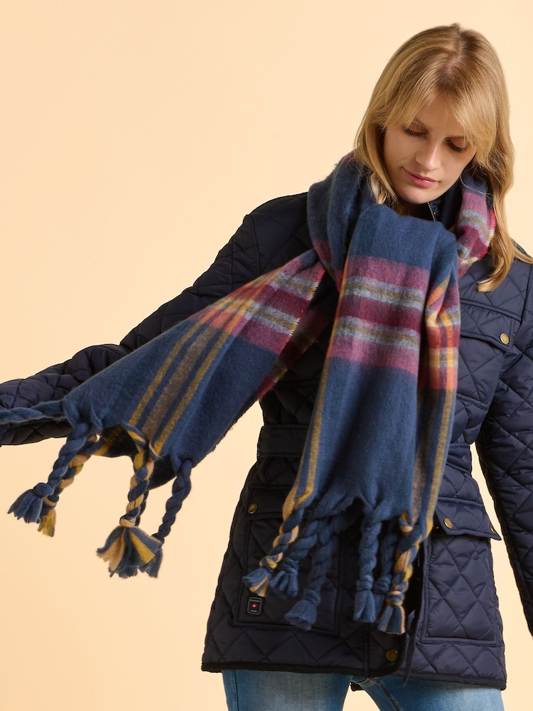 Brakeburn Blue Cove Scarf - Image 2 of 5 Brakeburn Blue Cove Scarf - Image 2 of 5