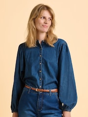Brakeburn Blue Auri Blouse - Image 1 of 6
