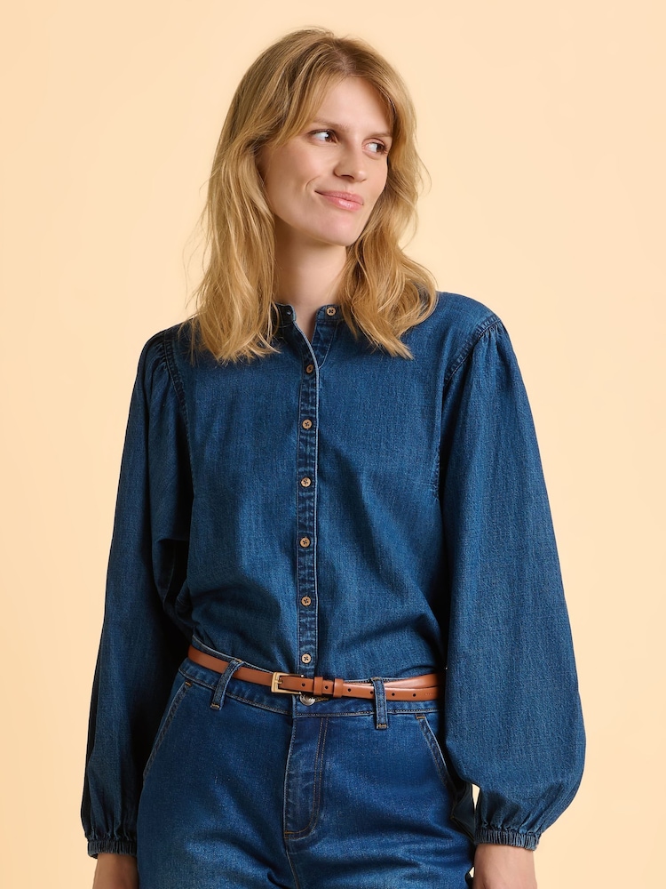 Brakeburn Blue Auri Blouse - Image 1 of 6