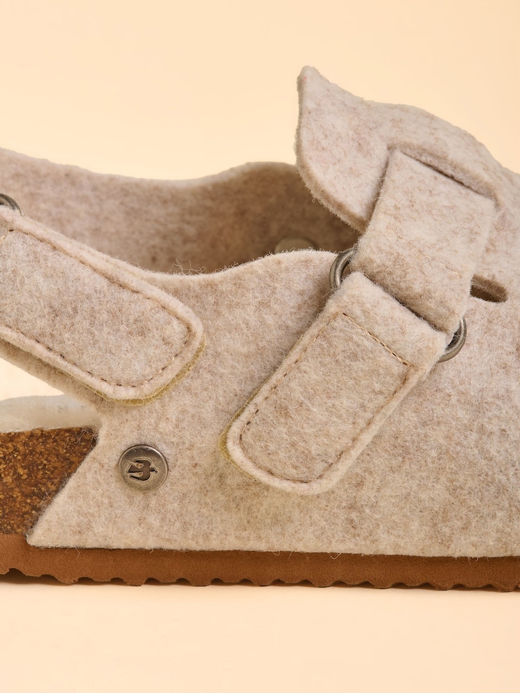 Brakeburn Cream Arctic Plush Slippers - Image 2 of 4