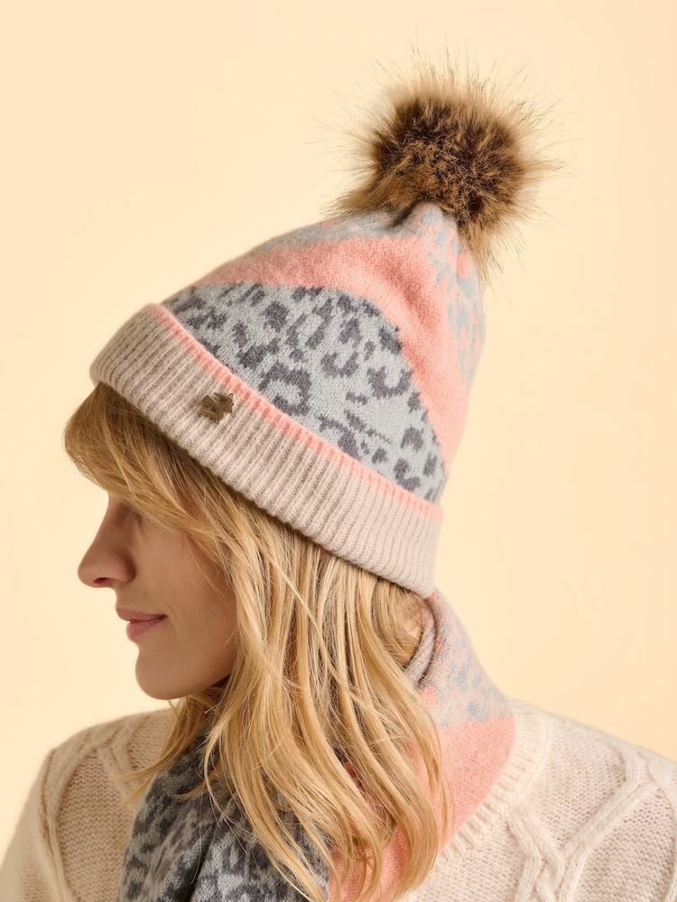 Brakeburn Grey Animix Beanie Hat - Image 2 of 4