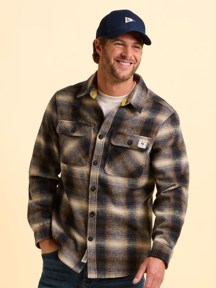 Brakeburn Natural Badbury Check Shirt - Image 1 of 6