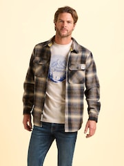 Brakeburn Natural Badbury Check Shirt - Image 6 of 6
