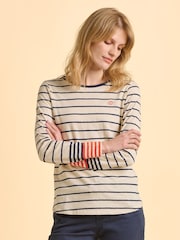 Brakeburn Cream Knoll Long Sleeve T-Shirt - Image 1 of 6