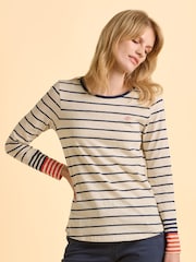 Brakeburn Cream Knoll Long Sleeve T-Shirt - Image 4 of 6