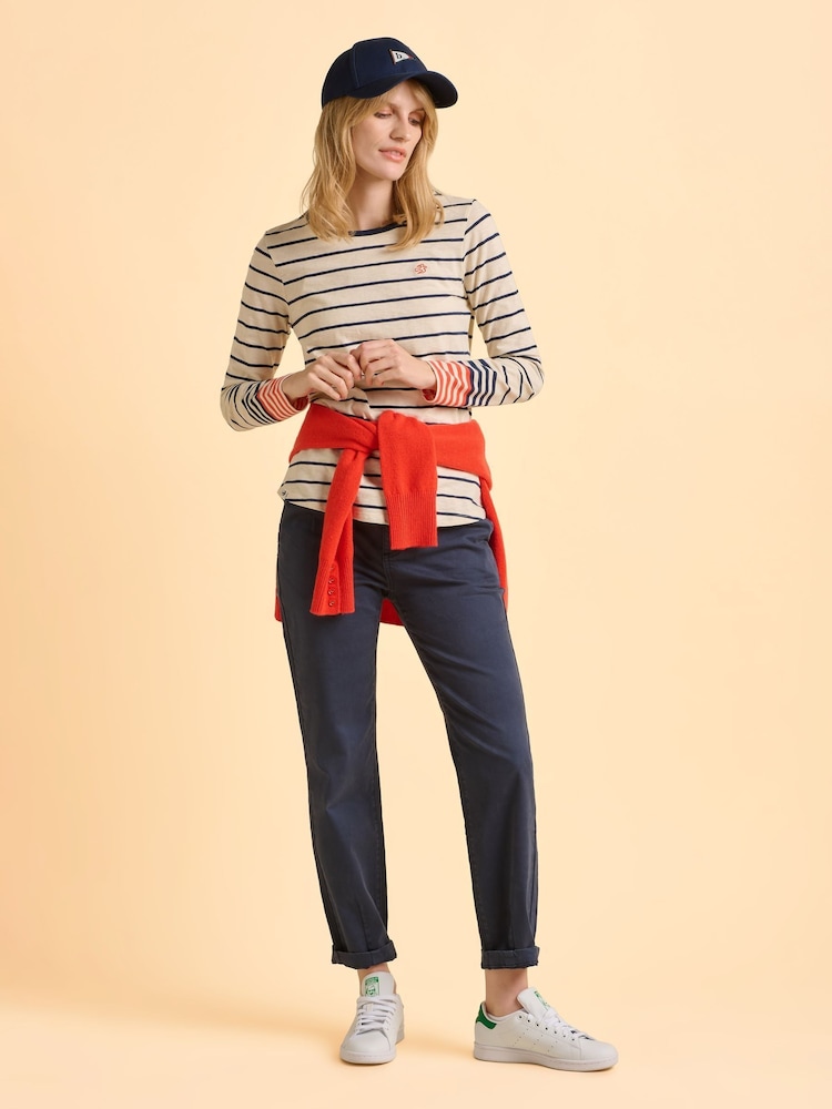 Brakeburn Cream Knoll Long Sleeve T-Shirt - Image 6 of 6
