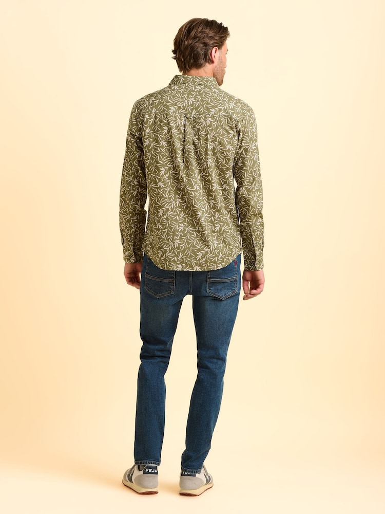 Brakeburn Green Bellshill Shirt - Image 2 of 5 Brakeburn Green Bellshill Shirt - Image 2 of 5