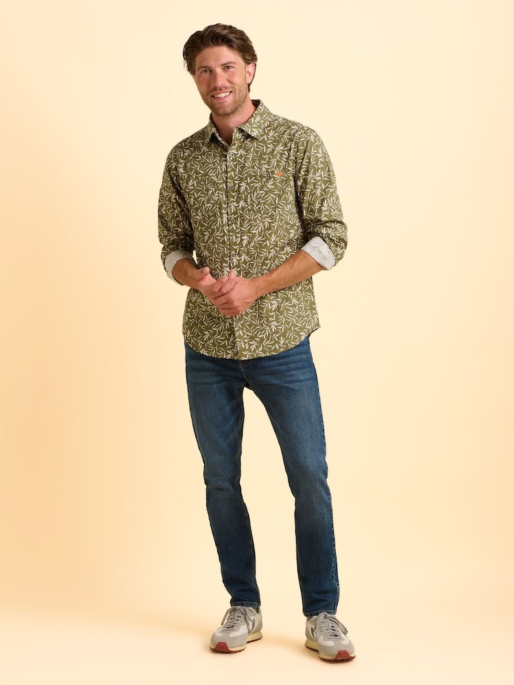 Brakeburn Green Bellshill Shirt - Image 5 of 5 Brakeburn Green Bellshill Shirt - Image 5 of 5