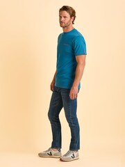 Brakeburn Blue Dinton T-Shirt - Image 3 of 6